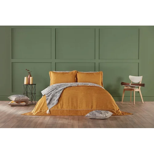 PARMA YATAK ÖRTÜSÜ ÇİFT KİŞİLİK SARI