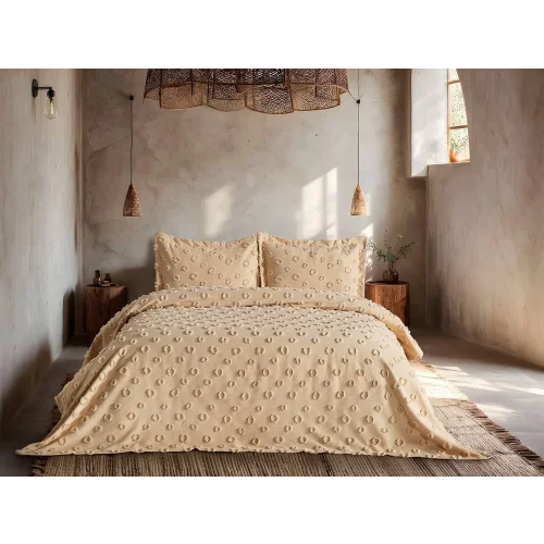 POLİNA YATAK ÖRTÜSÜ TEK KİŞİLİK BEJ
