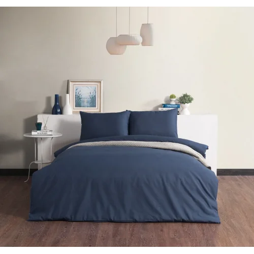 Pure Line Nevresim Takımı Çift Kişilik - Lacivert