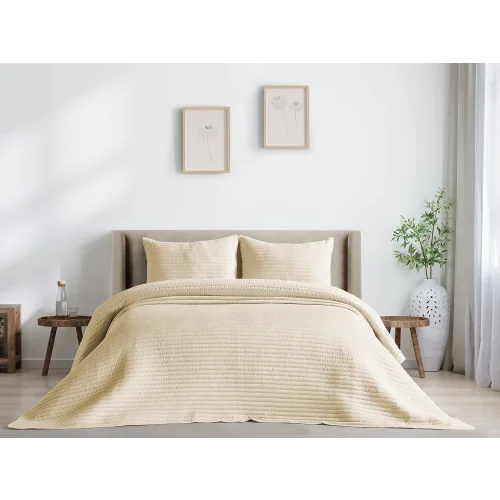 Santa Yatak Örtüsü Tek Kişilik - Krem