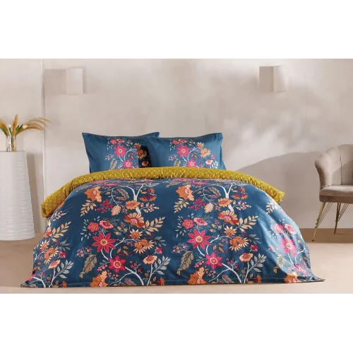 Saten Nevresim Takımı Celebrity Çift Kişilik - Yeşil