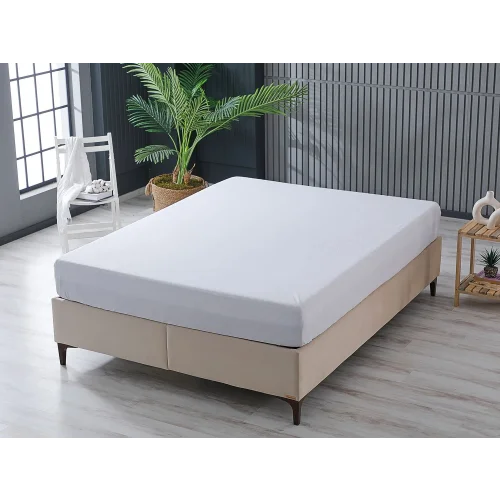 Softy Sıvı Geçirmez Fitted Alez 160 x 200 cm - Beyaz