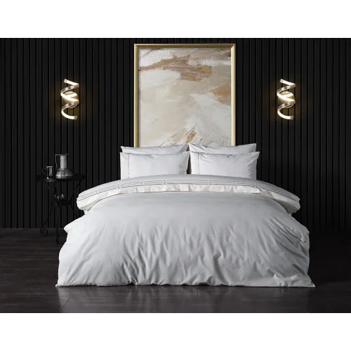 Zelda Nakışlı Nevresim Takımı Çift Kişilik - Bej