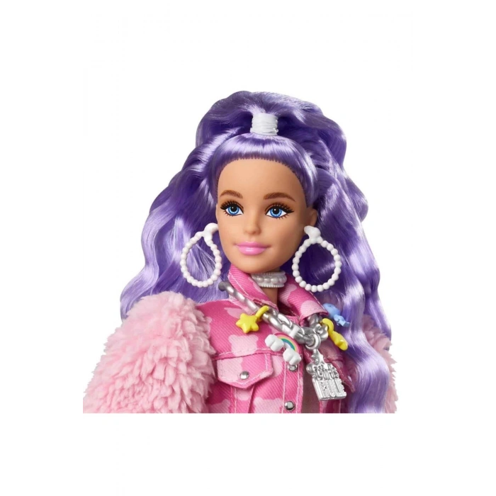 Extra Mor Saçlı Bebek Grn27-gxf08