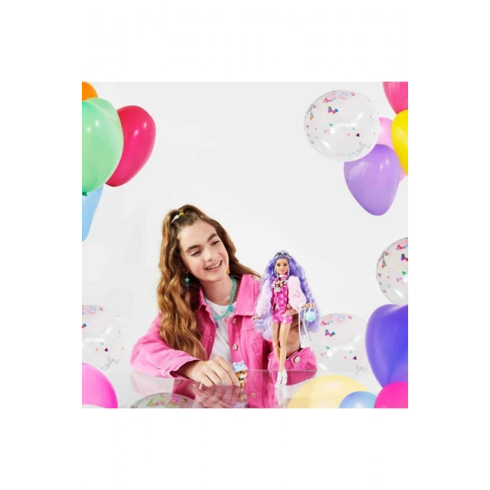 Extra Mor Saçlı Bebek Grn27-gxf08