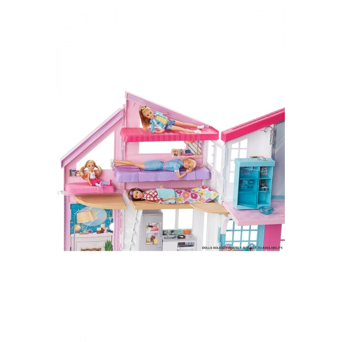 nin Muhteşem Malibu Evi, Dönüşüm Özellikli, 25ten Fazla Parçalı ve 2 Katlı Bebek Evi FXG57