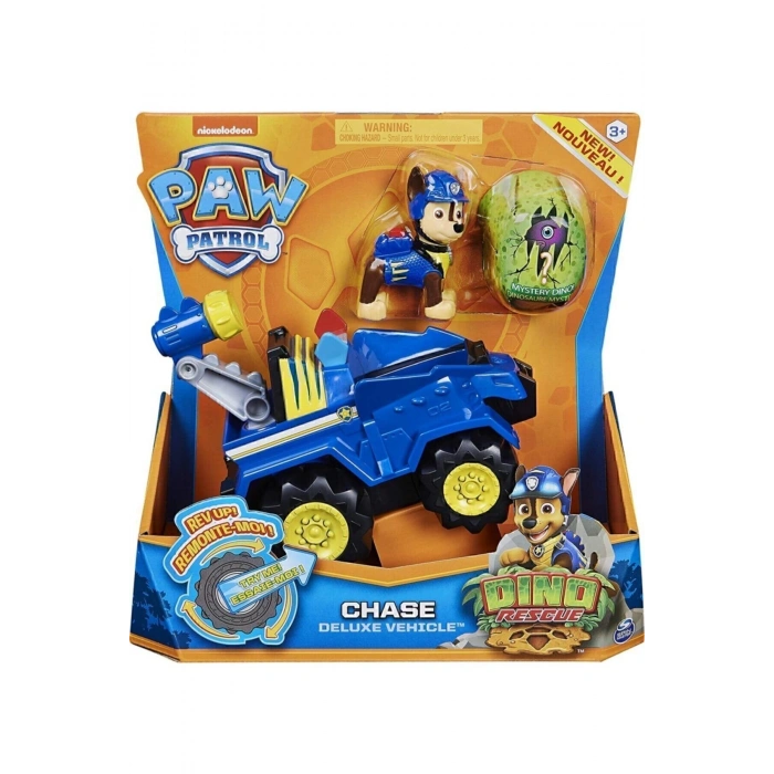 Dino Rescue Deluxe Chase Figür Ve Arabası Sürpriz Dinozor Figürlü