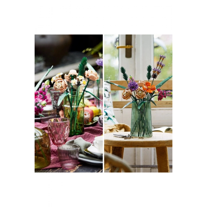 ® Botanicals Çiçek Buketi 10280 - Yetişkinler İçin Dekoratif Çiçek Model Yapım Seti (756 Parça)