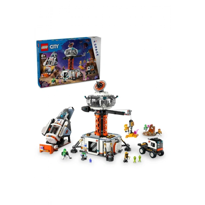 City Uzay Üssü ve Roket Fırlatma Rampası 60434 - 8 Yaş ve Üzeri Çocuklar için Uzay Me