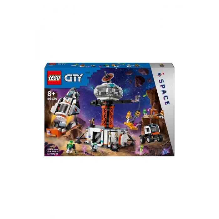 City Uzay Üssü ve Roket Fırlatma Rampası 60434 - 8 Yaş ve Üzeri Çocuklar için Uzay Me