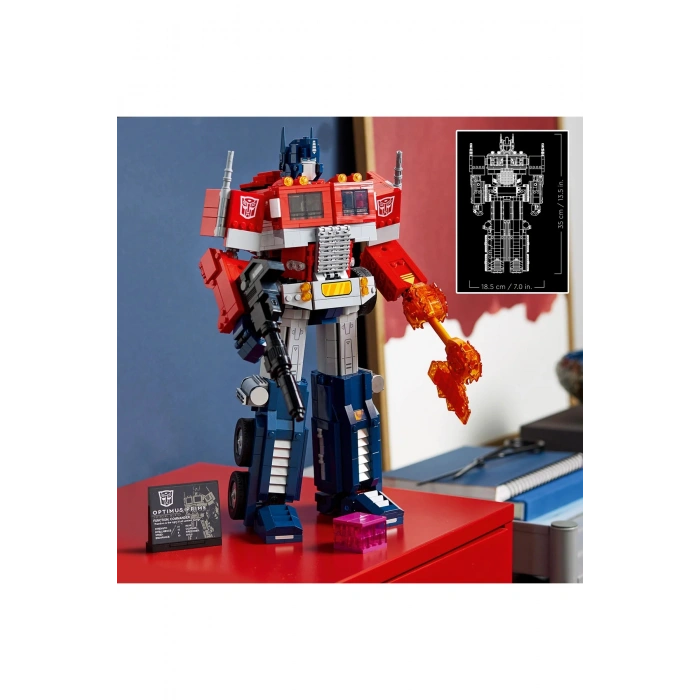 ® Icons OptimusPrime 10302 - 18+ Yaratıcı Model Yapım Seti (1508Parça)