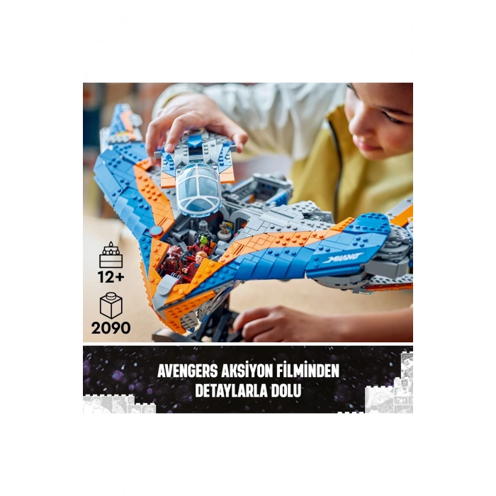 ® Marvel Galaksinin Koruyucuları Milano Uzay Gemisi 76286 – 12+ Yaratıcı Oyuncak Yapım Seti (2090P)