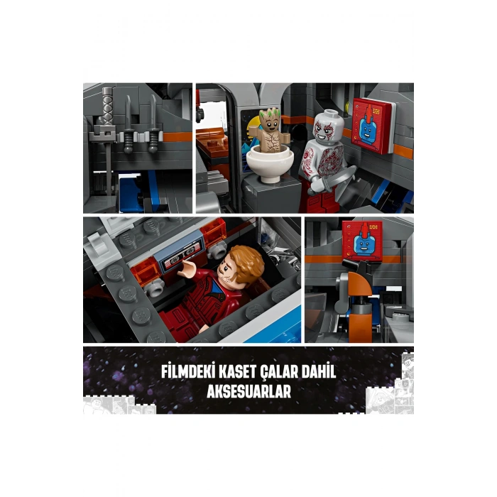 ® Marvel Galaksinin Koruyucuları Milano Uzay Gemisi 76286 – 12+ Yaratıcı Oyuncak Yapım Seti (2090P)