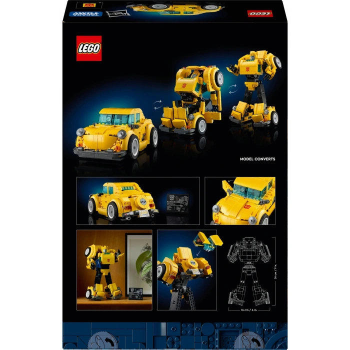 ® Icons Transformers Bumblebee 10338 - Yetişkinler için Robot Aksiyon Figürü Yapım Seti (950P)