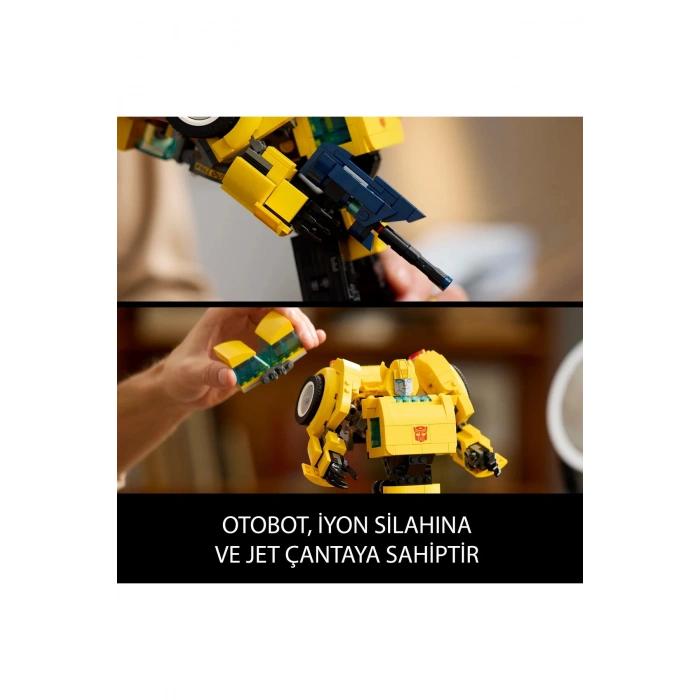 ® Icons Transformers Bumblebee 10338 - Yetişkinler için Robot Aksiyon Figürü Yapım Seti (950P)