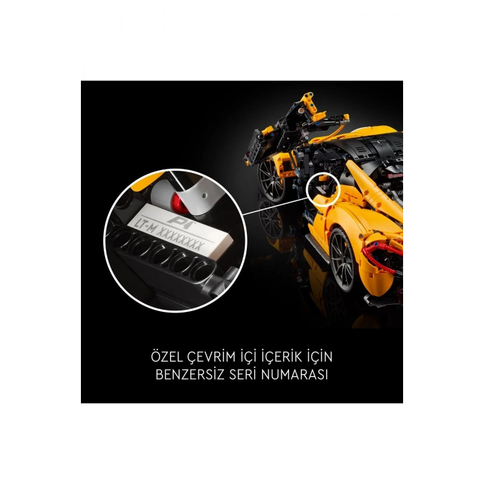 ® Technic McLaren P1™ 42172 -Yetişkinler için Sergilenebilir Araba Modeli Yapım Seti (3893P)