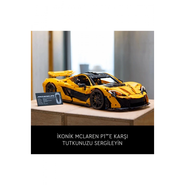® Technic McLaren P1™ 42172 -Yetişkinler için Sergilenebilir Araba Modeli Yapım Seti (3893P)