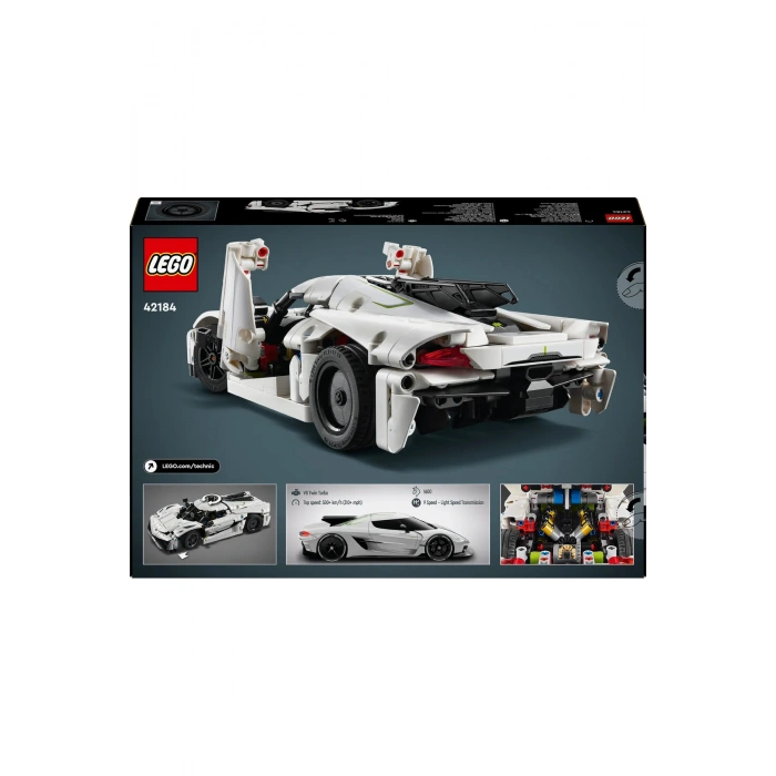 ® Technic Koenigsegg Jesko Absolut Beyaz Hiper Araba 42184 - 10+ Oyuncak Araba Yapım Seti (801P)