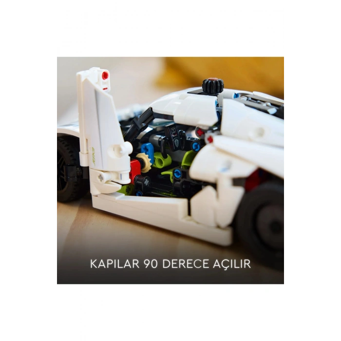 ® Technic Koenigsegg Jesko Absolut Beyaz Hiper Araba 42184 - 10+ Oyuncak Araba Yapım Seti (801P)
