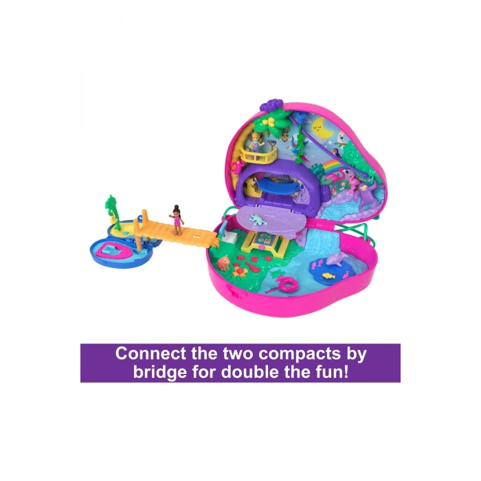 Polly Pocket 2si 1 Arada Çanta Olabilen Micro Oyun Seti GKJ63-HRD40