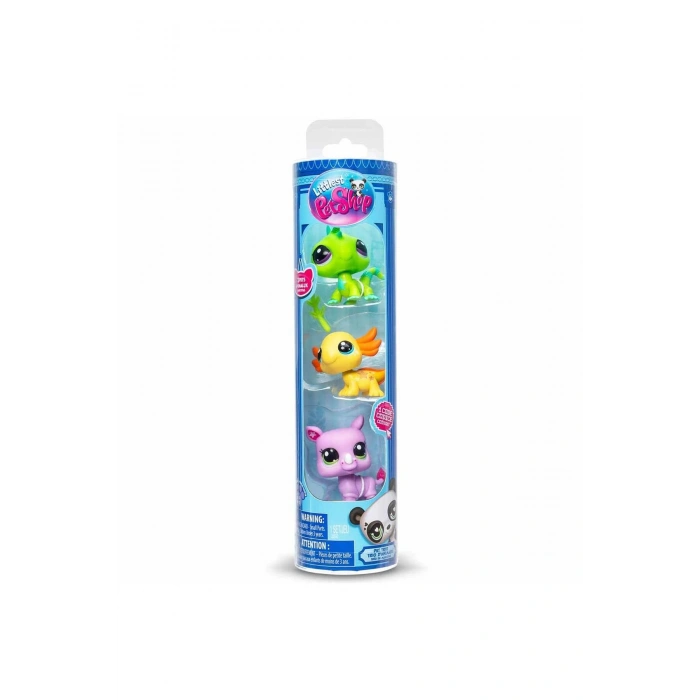 Littlest Pet Shop Minişler 3lü Figür Seti S1 S00005516 Gergedan İguana Aksolotl