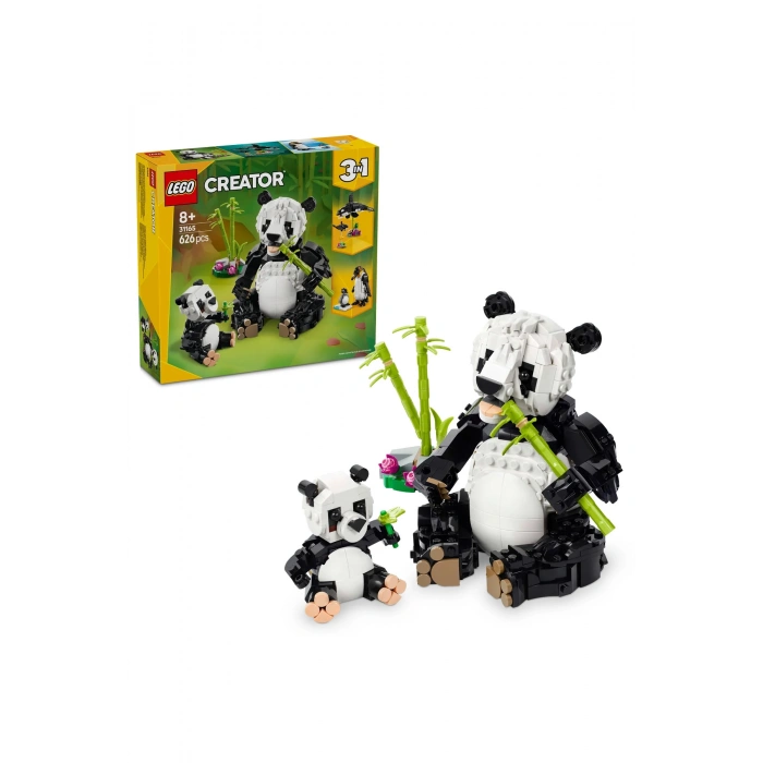 ® Creator 3’ü 1 Arada Vahşi Hayvanlar: Panda Ailesi 31165 - 8+ Yaratıcı Oyuncak Yapım Seti (626P)