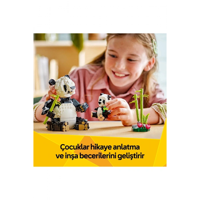 ® Creator 3’ü 1 Arada Vahşi Hayvanlar: Panda Ailesi 31165 - 8+ Yaratıcı Oyuncak Yapım Seti (626P)