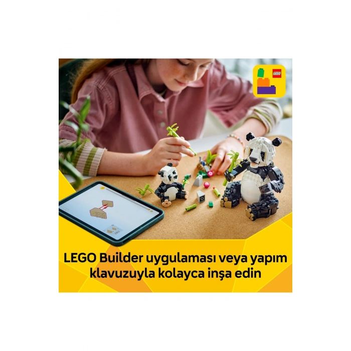 ® Creator 3’ü 1 Arada Vahşi Hayvanlar: Panda Ailesi 31165 - 8+ Yaratıcı Oyuncak Yapım Seti (626P)