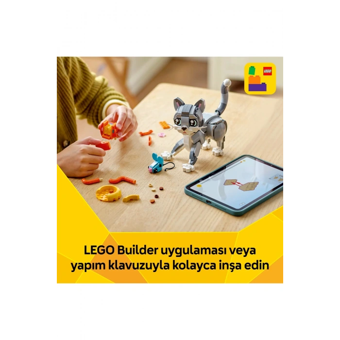 ® Creator 3’ü 1 Arada Oyunbaz Kedi 31163 - 8+ Çocuklar için Yaratıcı Oyuncak Yapım Seti (407P)