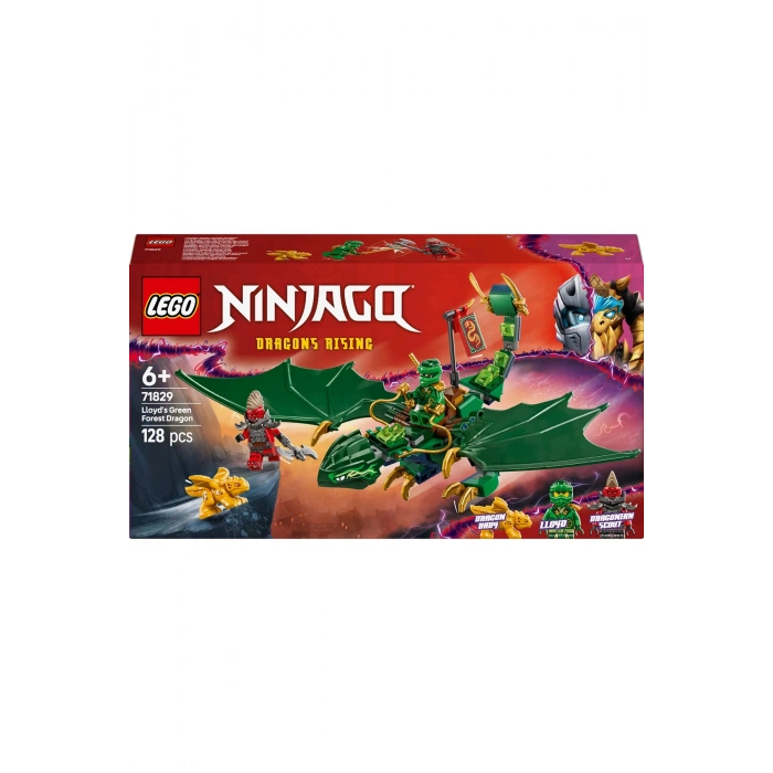 ® NINJAGO® Lloyd’un Yeşil Orman Ejderhası 71829 - 6+ Çocuklar için Yaratıcı Oyuncak Yapım Seti(128P)