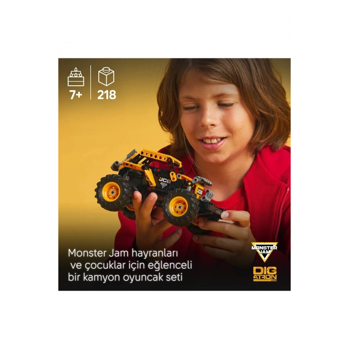 ® Technic Monster Jam™ DIGatron™ Çek-Bırak 42199- 7+ Çocuklara Yaratıcı Oyuncak Yapım Seti (218P)