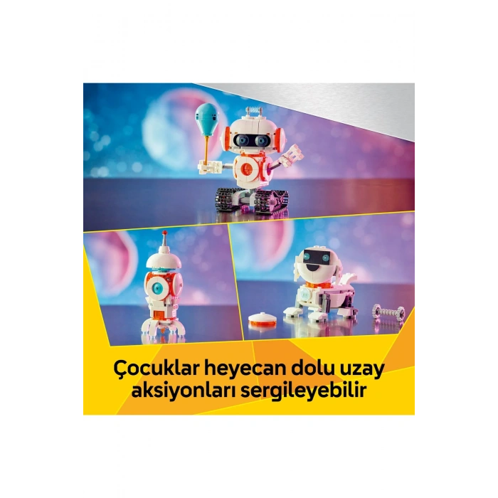 ® Creator 3’ü 1 Arada Uzay Robotu 31164 - 8+ Çocuklar için Yaratıcı Oyuncak Yapım Seti (281P)