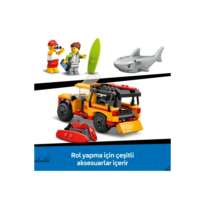 ® City Cankurtaran Kamyoneti 60453 - 6+ Çocuklar için Yaratıcı Oyuncak Yapım Seti (214P)