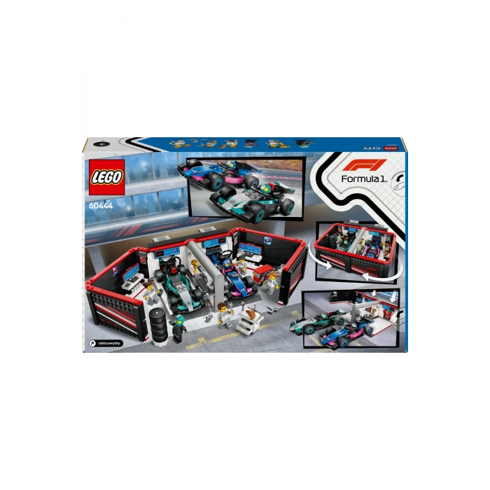 ® City F1® Garajı ve Mercedes-AMG ve Alpine Arabaları 60444 - 7+ Yaratıcı Oyuncak Yapım Seti (678P)