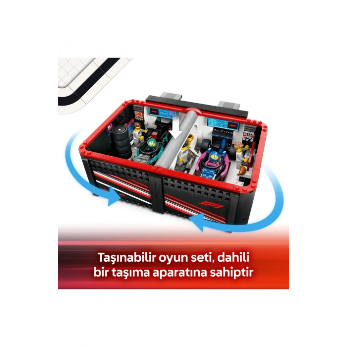 ® City F1® Garajı ve Mercedes-AMG ve Alpine Arabaları 60444 - 7+ Yaratıcı Oyuncak Yapım Seti (678P)