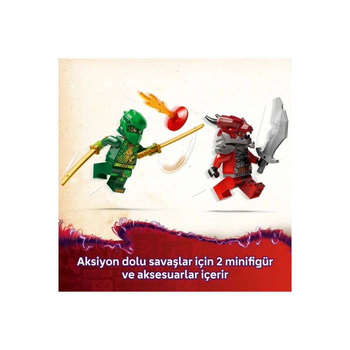 ® NINJAGO® Lloyd’un Çek-Bırak Yarış Arabası 71828 - 7+ Çocuklar için Oyuncak Yapım Seti (181P)