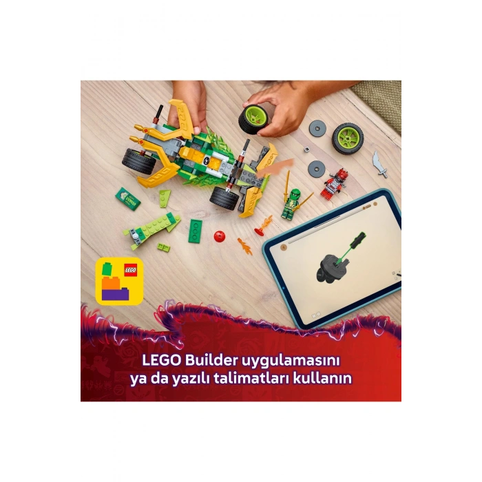 ® NINJAGO® Lloyd’un Çek-Bırak Yarış Arabası 71828 - 7+ Çocuklar için Oyuncak Yapım Seti (181P)