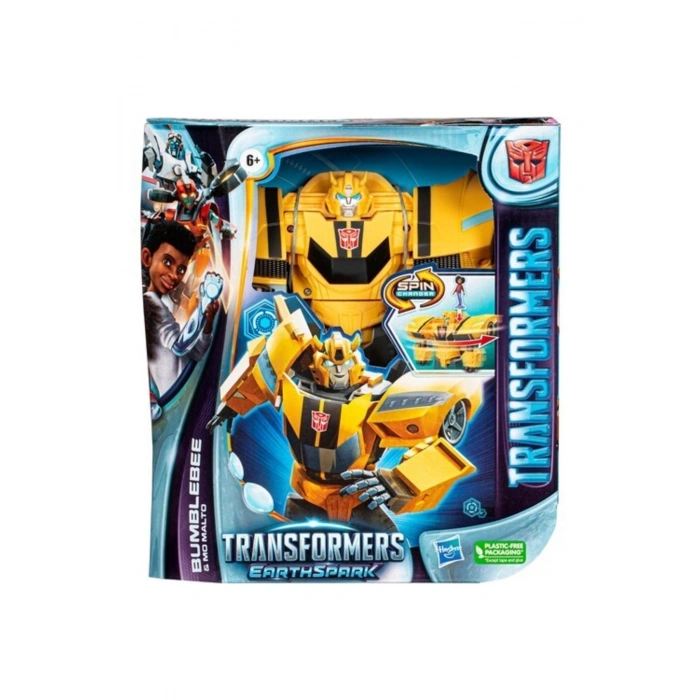 Transformers Earthspark Spinchanger Bumblebee F7662 Lisanslı Ürün