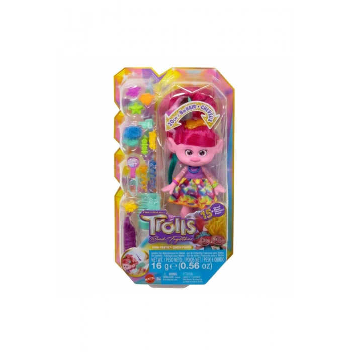 Trolls Band Together Hair-Tastic Queen Poppy HNF25