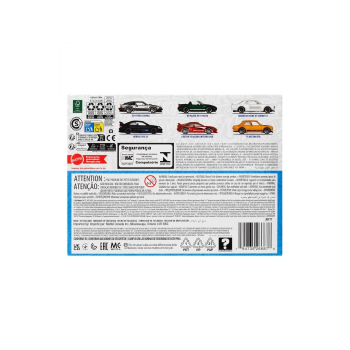 1:64 Japon Temalı 6’lı Araba Seti JBY77