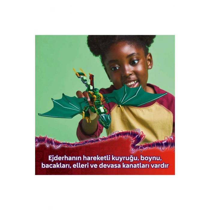 ® NINJAGO® Lloyd’un Yeşil Orman Ejderhası 71829 - 6+ Çocuklar için Yaratıcı Oyuncak Yapım Seti(128P)