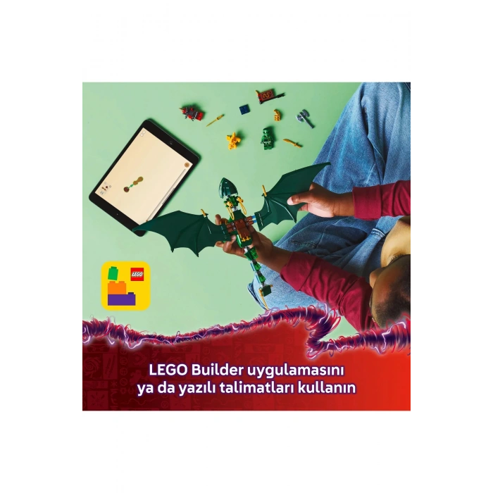 ® NINJAGO® Lloyd’un Yeşil Orman Ejderhası 71829 - 6+ Çocuklar için Yaratıcı Oyuncak Yapım Seti(128P)