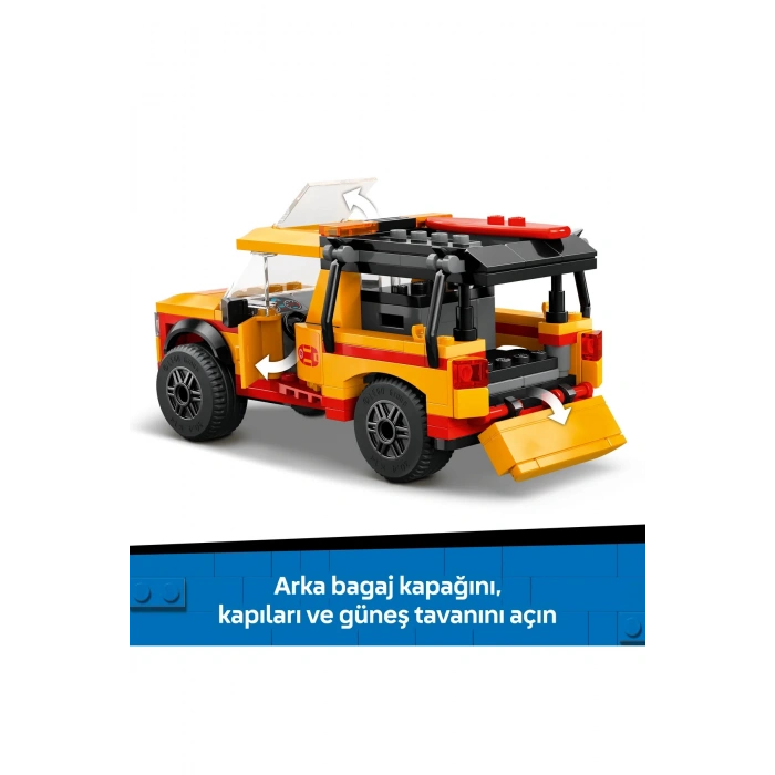 ® City Cankurtaran Kamyoneti 60453 - 6+ Çocuklar için Yaratıcı Oyuncak Yapım Seti (214P)