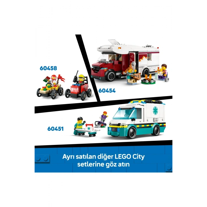 ® City Cankurtaran Kamyoneti 60453 - 6+ Çocuklar için Yaratıcı Oyuncak Yapım Seti (214P)