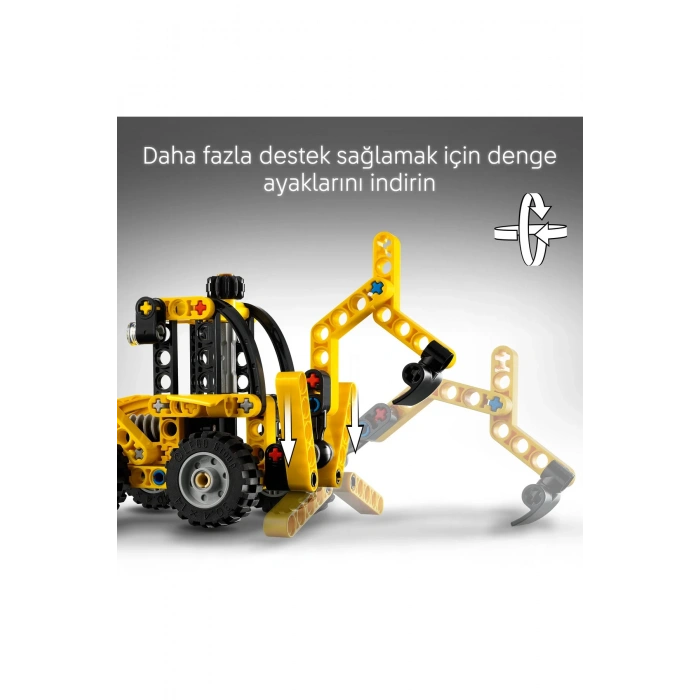 ® Technic Kazıcı Yükleyici 42197 - 7+ Çocuklar için Oyuncak İnşaat Aracı Yapım Seti (104P)