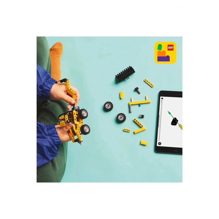 ® Technic Kazıcı Yükleyici 42197 - 7+ Çocuklar için Oyuncak İnşaat Aracı Yapım Seti (104P)