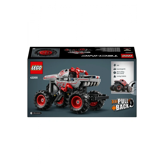 ® Technic Monster Jam™ ThunderROARus™ Çek-Bırak 42200 - 7+ Oyuncak Model Yapım Seti (232Pr)