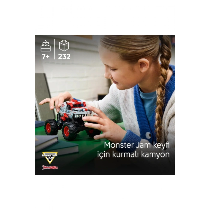 ® Technic Monster Jam™ ThunderROARus™ Çek-Bırak 42200 - 7+ Oyuncak Model Yapım Seti (232Pr)