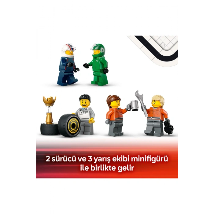 ® City RB20 ve AMR24 F1® Arabalı F1® Kamyonu 60445 - 8+ Yaratıcı Oyuncak Yapım Seti (1086)