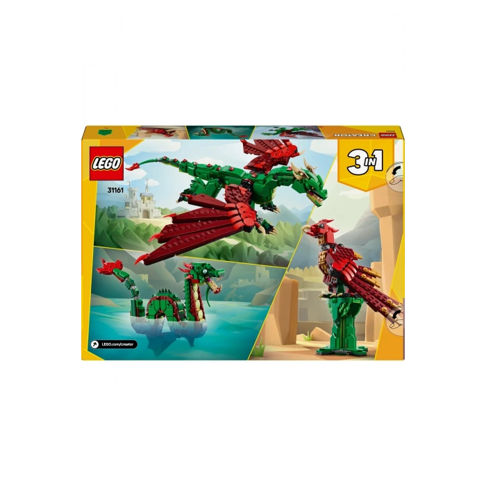 ® Creator 3’ü 1 Arada Orta Çağ Ejderhası 31161 - 9+ Yaratıcı Oyuncak Yapım Seti (715Parça)